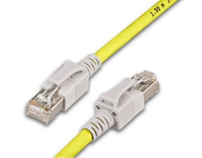 Wirewin Cat.6A LED Patchkabel 1m gelb