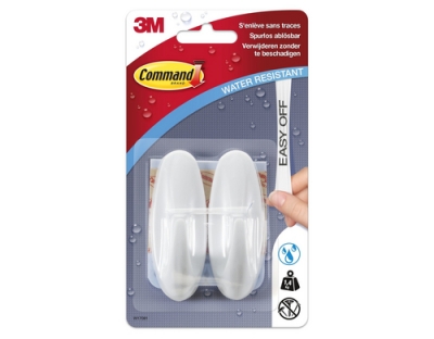 3M Command Haken oval M weiss