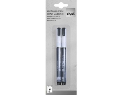 Sigel Kreidemarker 20 weiss 2erPack