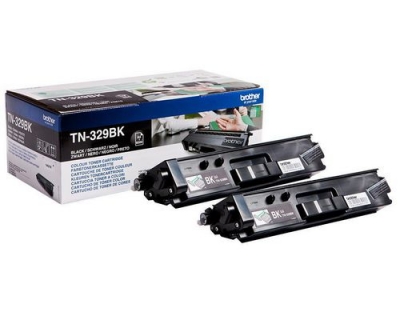 Toner Duo zu Brother TN329BK, 2x6000 Seiten