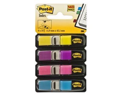 3M Post-it Index schmal, 4x35 Tabs