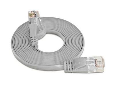Wirewin Slim Patchkabel: UTP, 20m, grau