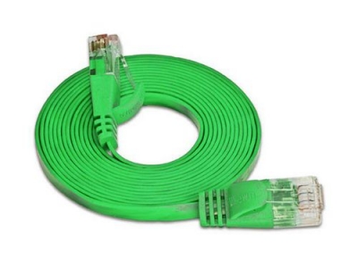 Wirewin Slim Patchkabel: UTP, 0.75m, grün