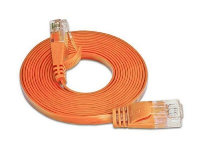 Wirewin Slim Patchkabel: UTP, 7.5m, orange