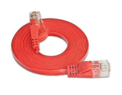 Wirewin Slim Patchkabel: UTP, 10m, rot