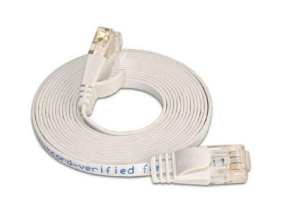 Wirewin Slim Patchkabel: UTP, 10m, weiss