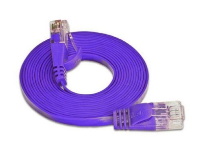 Wirewin Slim Patchkabel: UTP, 10m, violett