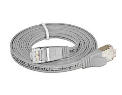 Wirewin Slim Patchkabel: STP, 1m, grau