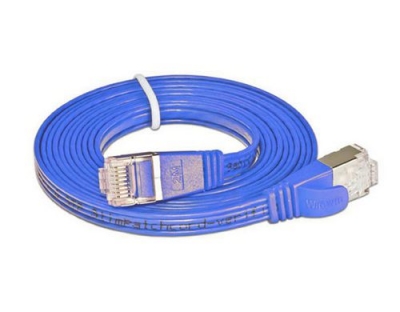 Wirewin Slim Patchkabel: STP, 0.10m, blau