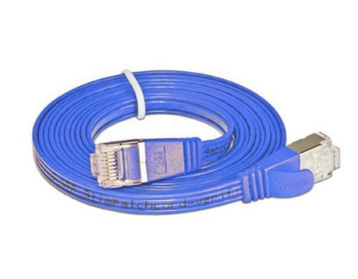 Wirewin Slim Patchkabel: STP, 1m, blau