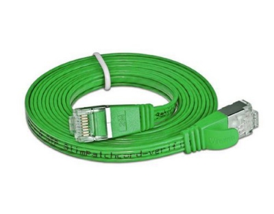 Wirewin Slim Patchkabel: STP, 0.75m, grün