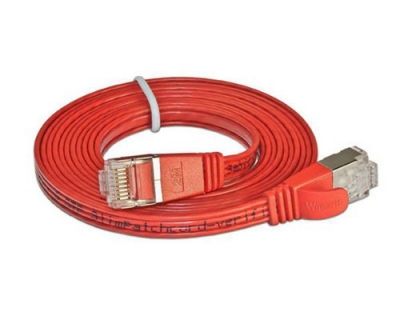Wirewin Slim Patchkabel: STP, 25m, rot