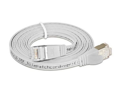 Wirewin Slim Patchkabel: STP, 3m, weiss