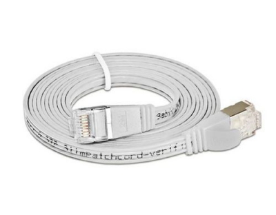 Wirewin Slim Patchkabel: STP, 10m, weiss