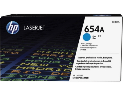 HP Toner 654A - Cyan (CF331A)