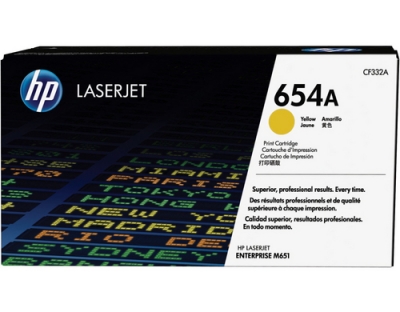 HP Toner 654A - Yellow (CF332A)