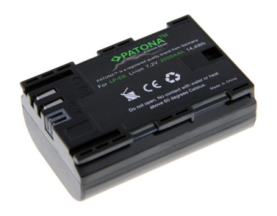 PATONA Akku LP-E6, 2000 mAh / 7.2V