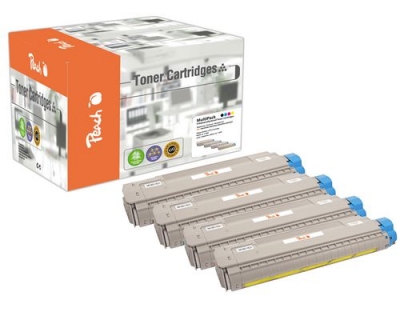 Peach Toner OKI C801/821-Series Multi Pack