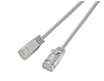 Wirewin Slim Patchkabel: UTP, 1m, grau