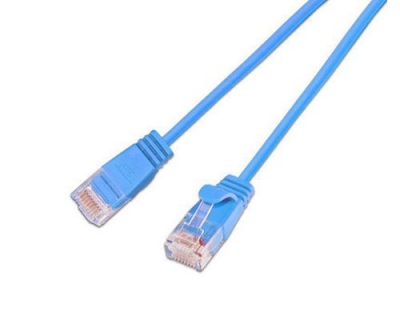 Wirewin Slim Patchkabel: UTP, 15cm,blau