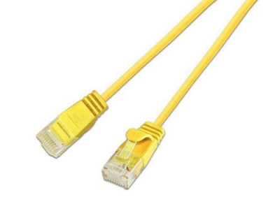Wirewin Slim Patchkabel: UTP, 10m, gelb