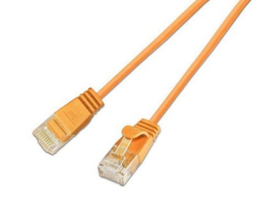 Wirewin Slim Patchkabel: UTP, 15cm, orange