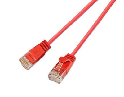 Wirewin Slim Patchkabel: UTP, 1m, rot