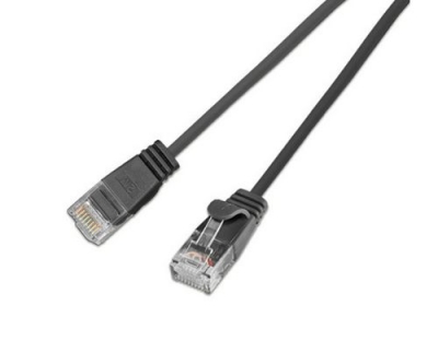 Wirewin Slim Patchkabel: UTP, 10m,schwarz