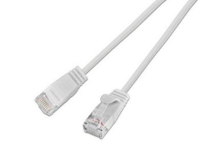 Wirewin Slim Patchkabel: UTP, 10m, weiss