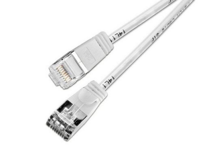 Slim Wirewin Pachkabel: U/FTP, 25cm, weiss