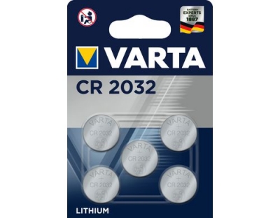 VARTA Knopfzelle CR2032, 3V, 5 Stk.