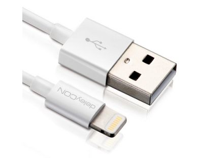 DeleyCON Lightning-USB Kabel 2m, weiss