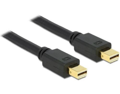 Mini-Displayportkabel 0.5m, schwarz, DP1.2