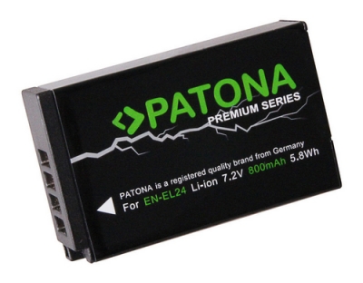 PATONA Premium Akku EN-EL24, 800 mAh / 7.2V