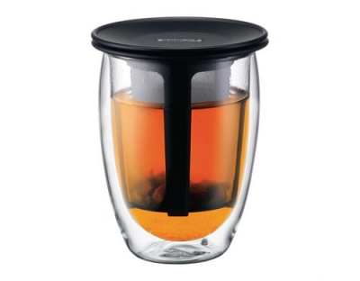 Bodum TEA FOR ONE Teeglas schwarz