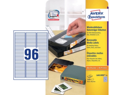 Avery Zweckform Etiketten A4, 63.5 x 8.5 mm