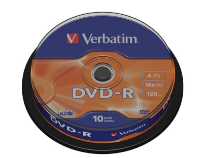 Verbatim DVD-R Medien 4.7GB,16x,10er Spind