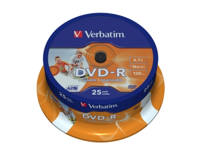 Verbatim DVD-R Medien 4.7GB,16x,25er Spind