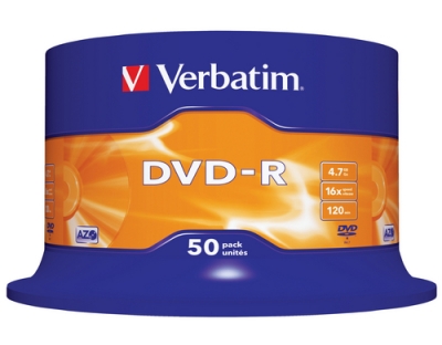 Verbatim DVD-R Medien 4.7GB,16x,50er Spind