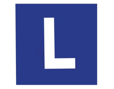 L-Schild Auto