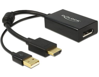 Monitoradapter HDMI zu DP1.2, schwarz