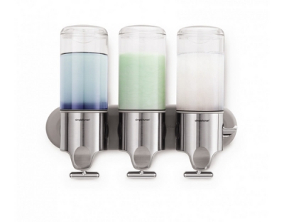 Simplehuman Dreifachspender mit Wandh.