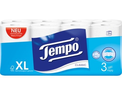 Tempo Toilettenpapier 3-lagig weiss