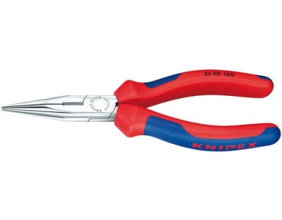 Knipex Flachrundzange mit Schneide 160 mm