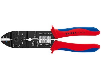 Knipex Crimpzange brüniert 215 mm