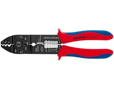 Knipex Crimpzange brüniert 215 mm