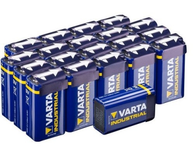 VARTA Industrial Batterie 9V Block, 20Stk