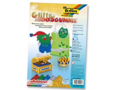 Folia Moosgummi Glitter