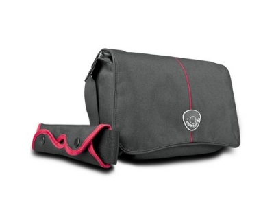 mantona Cool Bag Kameratasche schwarz/rot