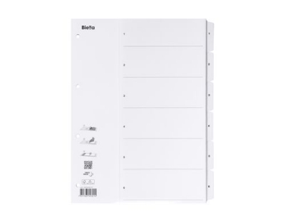 Biella Register Karton A4 1-6, 4Loch